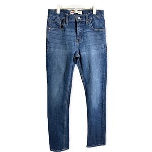 LEVIS 511 Slim Jeans Size 16 Reg 28x28 Denim Dark Wash Performance Slim
